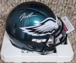 Autographed HAASON REDDICK Philadelphia Eagles Mini Helmet with JSA Witness COA