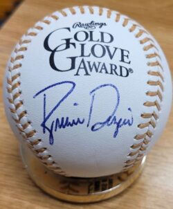Autographed BRIAN DOZIER Rawlings Official Gold Glove Major League Baseball