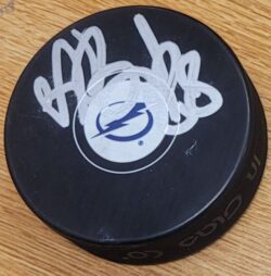 Autographed ANDREI VASILEVSKY Tampa Bay Lightning Hockey Puck