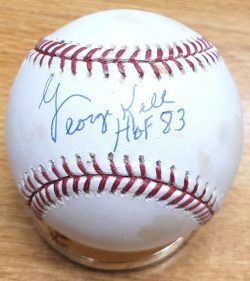 Autographed GEORGE KELL "HOF 83" Official Major League Baseball