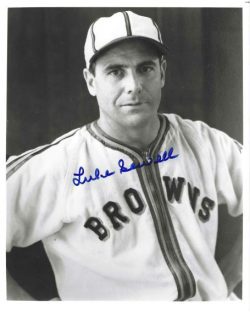 AUTOGRAPHED LUKE SEWELL 8x10  St. Louis Browns Photo