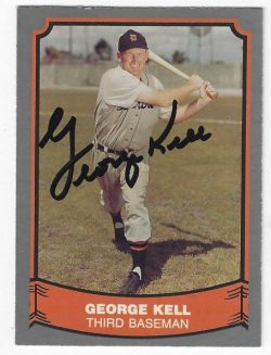 Autographed  GEORGE KELL Detroit Tigers 1988 Pacific Legends Card