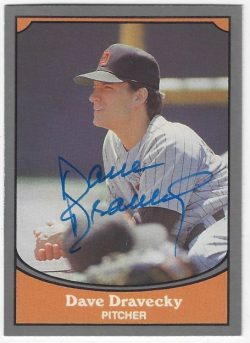 Autographed DAVE DRAVECKY San Diego Padres 1990 Pacific Legends Card