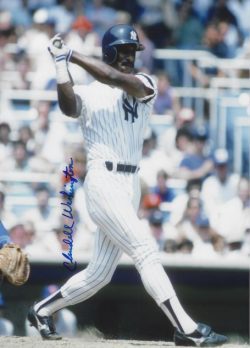 AUTOGRAPHED CLAUDELL WASHINGTON 8X10 New York Yankees Photo
