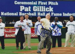 Autographed PAT GILLICK 8X10 HOF 2011 Seattle Mariners photo