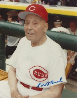 Autographed EDD ROUSH 8X10 Cincinnati Reds photo