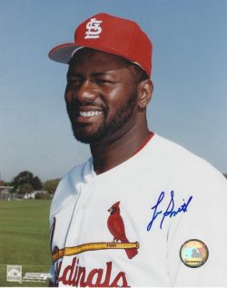 AUTOGRAPHED LEE SMITH 8X10 St. Louis Cardinals photo