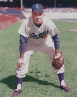 Autographed DUKE SNIDER 8X10 Brooklyn Dodgers photo