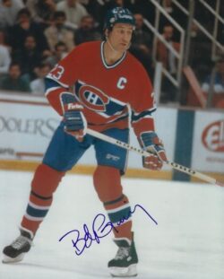 Autographed BOB GAINEY Montreal Canadiens 8X10 Photo
