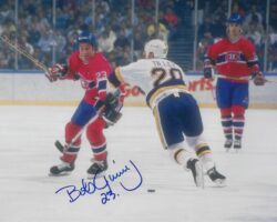 Autographed BOB GAINEY Montreal Canadiens 8X10 Photo