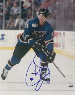 Autographed PHIL HOUSLEY 8X10 Washington Capitals Photo