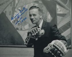 AUTOGRAPHED EMILE FRANCIS HOF 8X10 New York Rangers Photo