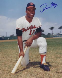 AUTOGRAPHED DAVE MAY 8x10 Baltimore Orioles Photo