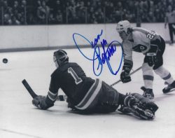Autographed JEAN POTVIN 8X10 Philadelphia Flyers Photo