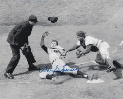 AUTOGRAPHED DARYL SPENCER 8x10 New York Giants Photo