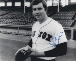 AUTOGRAPHED SKIP LOCKWOOD 8x10 Boston Red Sox photo