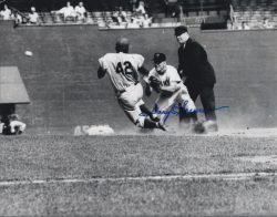 AUTOGRAPHED DARYL SPENCER 8x10 New York Giants Photo