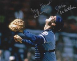 AUTOGRAPHED JOHN WATHAN 8x10 Kansas City Royals Photo