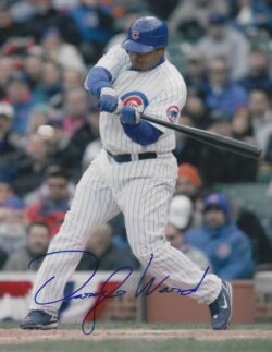 AUTOGRAPHED  DARYLE WARD 8X10 Chicago Cubs photo
