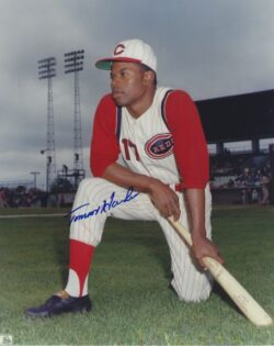 AUTOGRAPHED TOMMY HARPER 8X10 Cincinnati Reds Photo