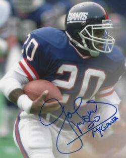 AUTOGRAPHED JOE MORRIS 8X10 New York Giants Photo