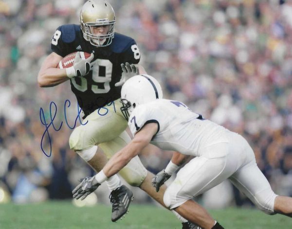 Autographed John Carlson 8x10 Notre Dame Photo