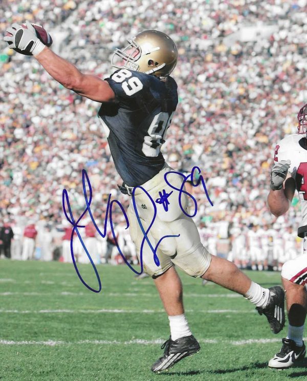 Autographed John Carlson 8x10 Notre Dame Photo