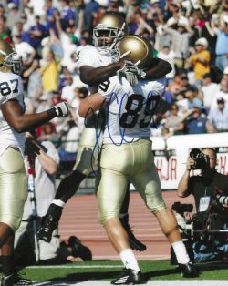 Autographed John Carlson 8x10 Notre Dame Photo