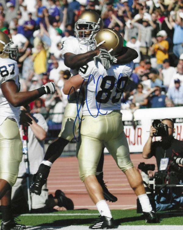 Autographed John Carlson 8x10 Notre Dame Photo