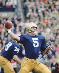 Autographed  Terry Hanratty  Notre Dame 8x10 Photo