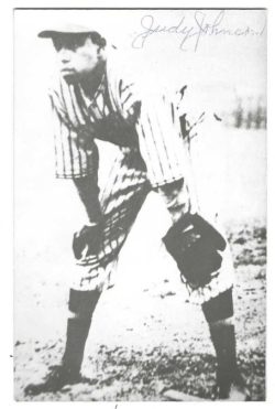Autographed JUDY JOHNSON Negro Leagues BxW Rowe Post Card