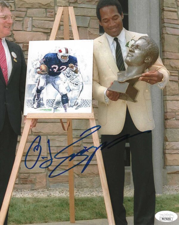 Autographed O.J. SIMPSON 8X10 Buffalo Bills Photo JSA