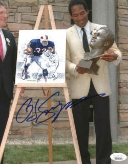 Autographed O.J. SIMPSON 8X10 Buffalo Bills Photo JSA