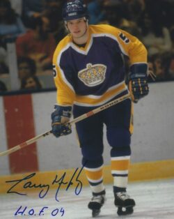 Autographed LARRY MURPHY "HOF 04" 8X10 Los Angeles Kings Photo