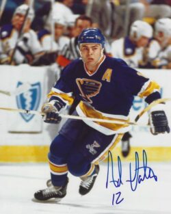 Autographed ADAM OATES  8X10 St. Louis Blues Photo