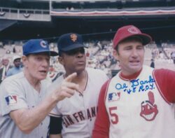 AUTOGRAPHED Al Dark "ROY 48" 8X10 Cleveland Indians Photo