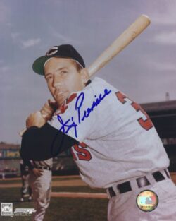 AUTOGRAPHED JIMMY PIERSALL 8X10 Cleveland Indians Photo