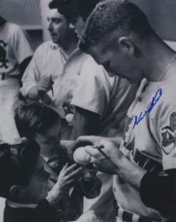 AUTOGRAPHED HERB SCORE 8x10 Cleveland Indians Photo