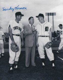 AUTOGRAPHED MICKEY VERNON 8X10 Cleveland Indians photo