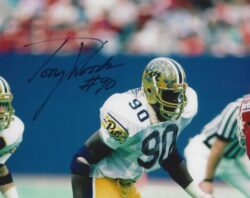 Autographed TONY WOODS 8X10 Pitt Panthers Photo
