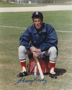 AUTOGRAPHED JOHNNY PESKY 8X10 Boston Red Sox photo