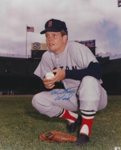 AUTOGRAPHED WILBUR WOOD Boston Red Sox 8X10 photo