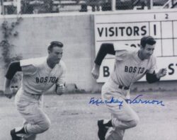 AUTOGRAPHED MICKEY VERNON 8x10 Boston Red Sox photo