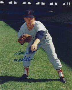 AUTOGRAPHED WILBUR WOOD Boston Red Sox 8X10 photo