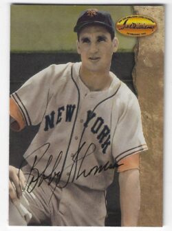 Autographed BOBBY THOMSON  New York Giants 1994 Ted Williams Card Company Card
