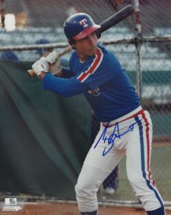 AUTOGRAPHED BUCKY DENT 8x10 Texas Rangers Photo