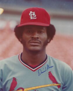 AUTOGRAPHED DAVID GREEN 8x10 St. Louis Cardinals Photo