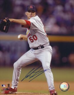 AUTOGRAPHED  JULIAN TAVAREZ  8x10 St. Louis Cardinals Photo