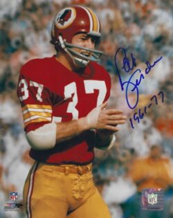 Autographed PAT FISCHER 8x10 Washington Redskins Photo
