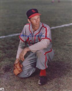 AUTOGRAPHED HARRY BRECHEEN 8x10 St. Louis Cardinals Photo